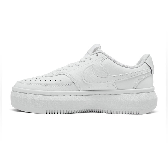 Nike Women's Court Vision Alta Leather Platform Casual Sneakers (6.5; White) - Picture 6 of 11